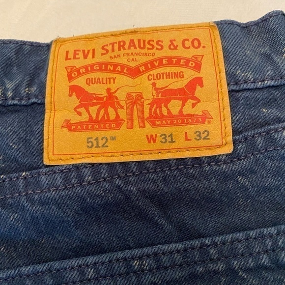 LEVI’S Men’s 512 Slim Taper Jeans, Size 31 x 32 - Picture 7 of 7